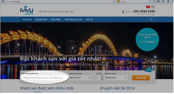 Tìm kiếm khách sạn để nhận ưu đãi đặt phòng Tìm kiếm khách sạn để nhận ưu đãi đặt phòng