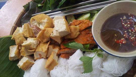 Bún đậu mắm tôm quán ăn Bắc Sài Gòn Bún đậu mắm tôm tại quán ăn Bắc Sài Gòn