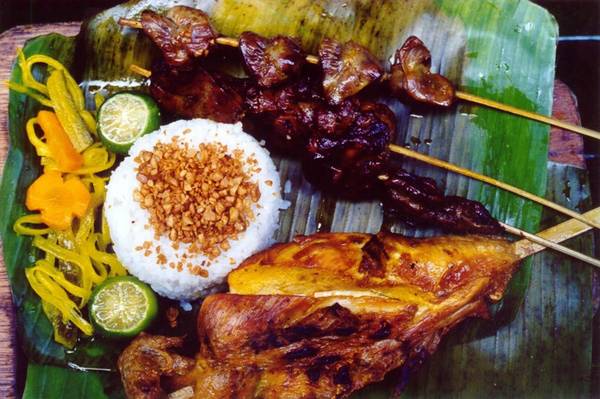 Cơm gà nướng - đặc sản Philippines