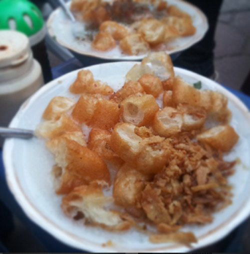 Cháo trai món ăn đường phố Hà Nội