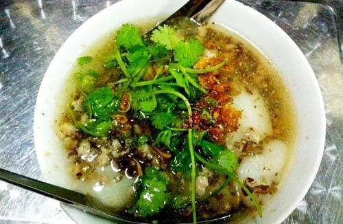 Bánh đúc thịt món ăn đường phố Hà Nội