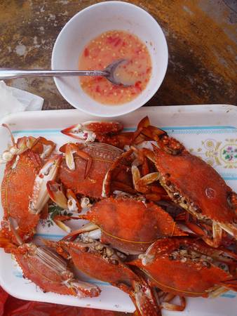 Ghẹ luộc Hàm Ninh - món ăn Phú Quốc