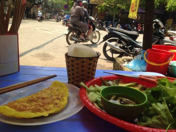 Bánh xèo - Món ăn đường phố Hà Nội