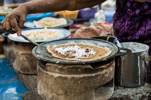 Dosa - món ngon đường phố Yangon kiểu bánh xèo Ấn Độ