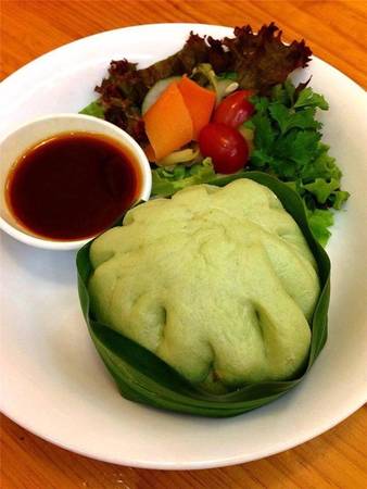 Bánh bao lá dứa Giảng Võ