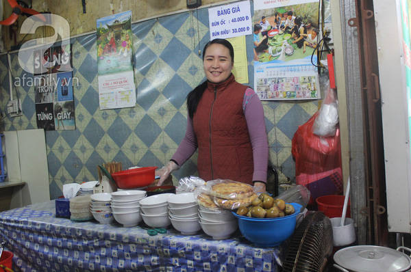 Bún ốc Hà Nội chợ Nguyễn Cao