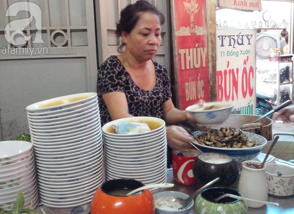 Bún ốc Hà Nội chuối đậu Đồng Xuân