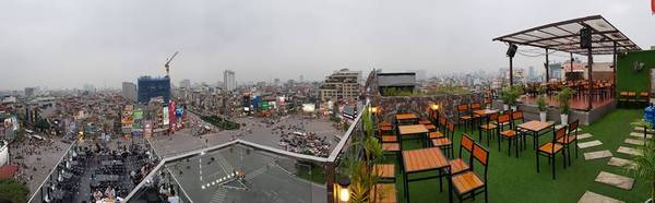 Quán cà phê view cao Aries Coffee trên Đê La Thành