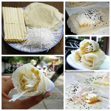 Bò bía ngọt chỉ 5000 đồng trước cổng trường Hà Nội