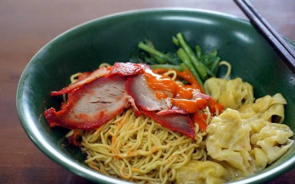 Mì Wanton - Món mì Hong Kong ẩm thực Singapore