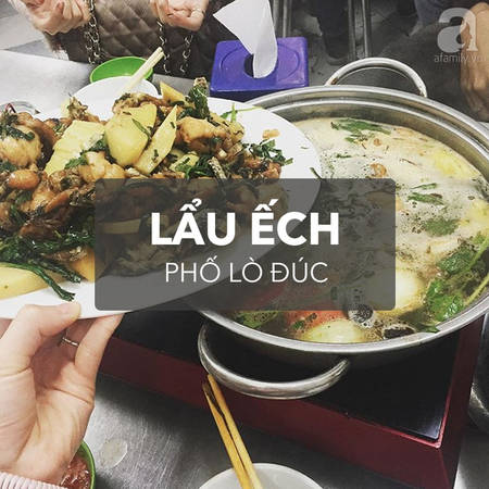 Lẩu ếch thơm ngon gần ngã tư Hàn Thuyên tại các quán lẩu Hà Nội