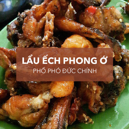 Lẩu ếch đầy đặn với vị cay chua ngọt hài hòa tại quán lẩu Hà Nội