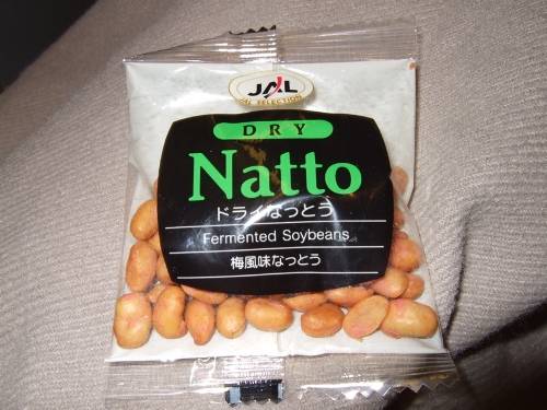 Món đồ ăn nhẹ máy bay Natto khô Japan Airlines