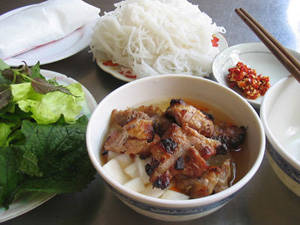 Bún chả Hà Nội tại quán ăn Bắc Sài Gòn