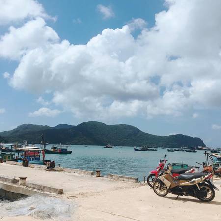 Đường phố yên bình khi du lịch Côn Đảo