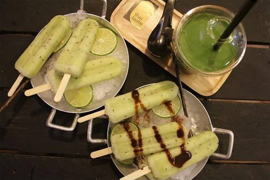 Kem que hoa quả vị kiwi tươi chua ngọt