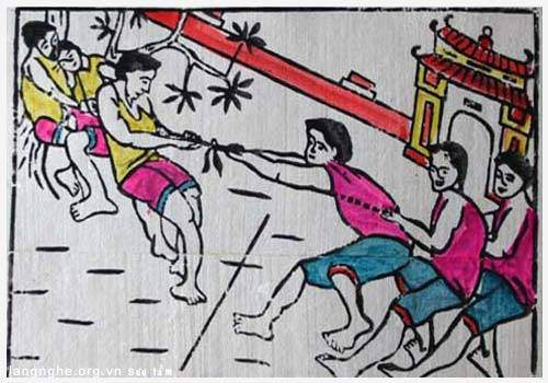 Tranh dân gian làng Sình tại Festival nghề truyền thống Huế