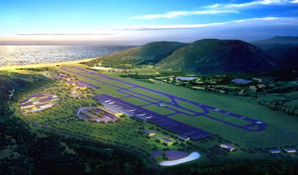 Sân bay nhìn từ trên cao.