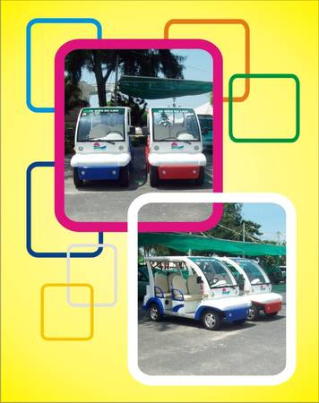 Dịch vụ xe điện được khu du lịch Biển Đông khai thác kinh doanh phục vụ khách nội địa lẫn quốc tế.