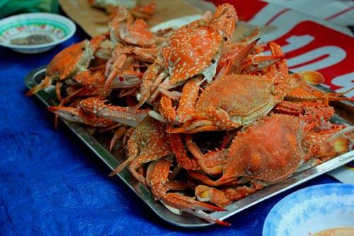 Ghẹ sống tươi ngon tại Bà Lụa