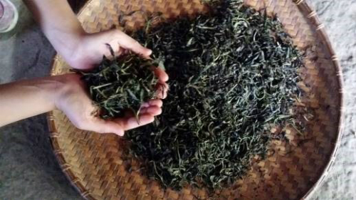 Chè Đoỏng Pán Cao Bằng đến nay vẫn được sao bằng tay với than củi. Ảnh: caobang.gov.