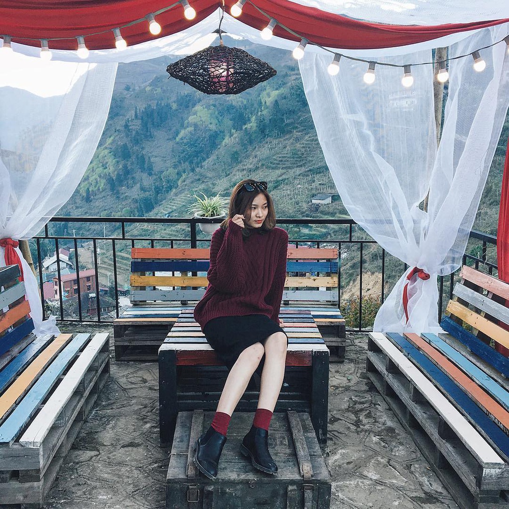 Quán cà phê Sa Pa The Haven Sapa Camp Site tại bản Cát Cát