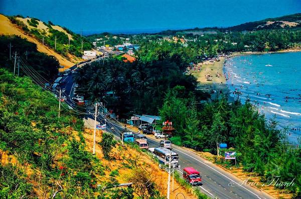 DT716 đoạn Hòn Rơm. Ảnh: Huu Thanh