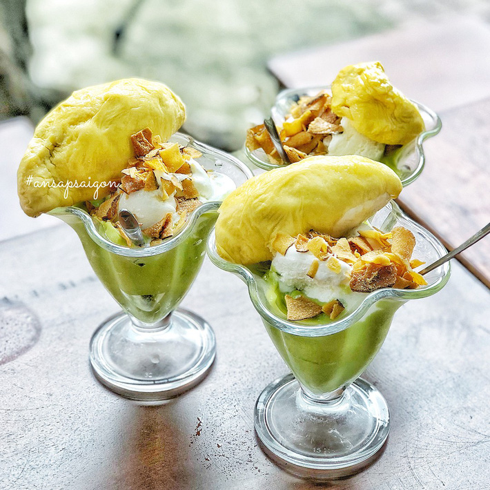 Kem bơ sầu riêng - ăn vặt Vũng Tàu ngon