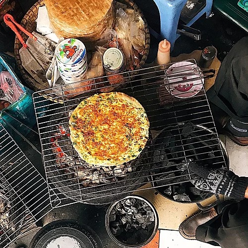 Quán Minh Châu Đà Lạt bán bánh tráng nướng