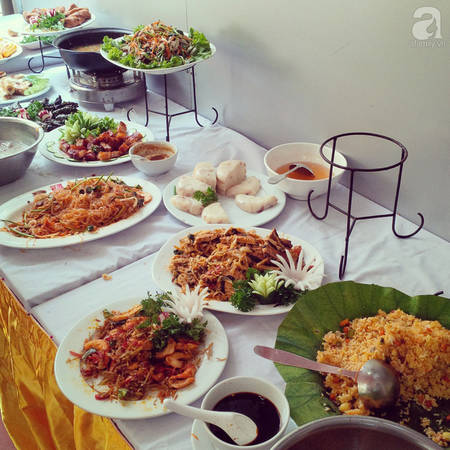 Giò nấm chay ngon tại Cơm chay Hà Thành