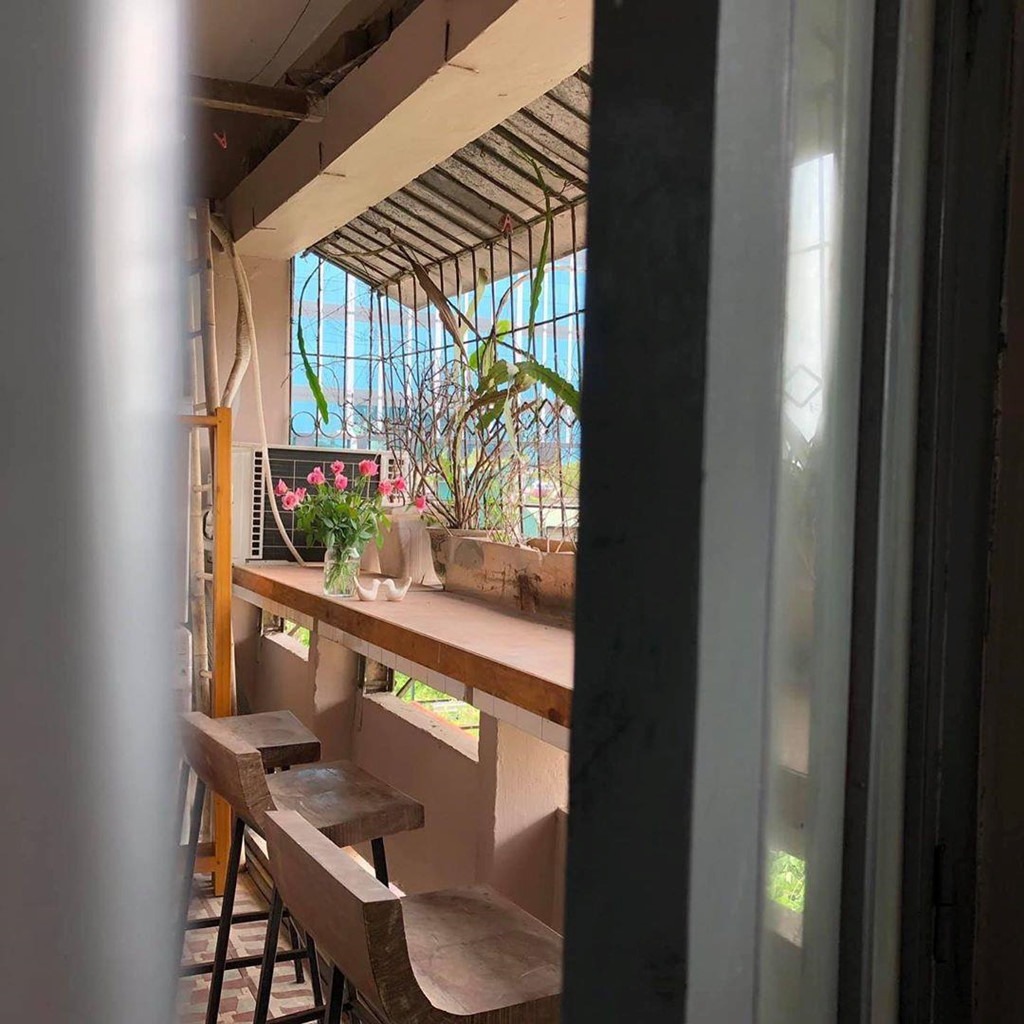 Phòng khách homestay Hà Nội Le Bleu