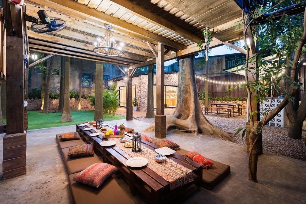Hygge Homestay Hà Nội khu vườn rộng