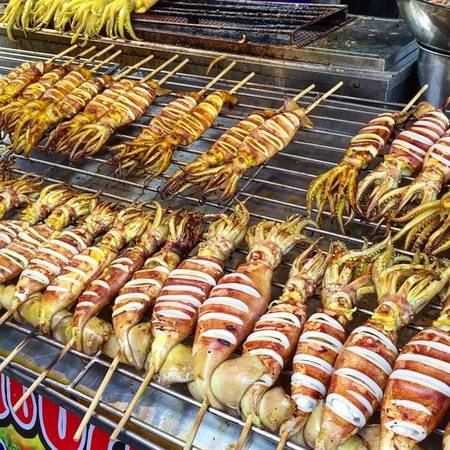 Mực nướng kiểu Thái món mực Sài Gòn