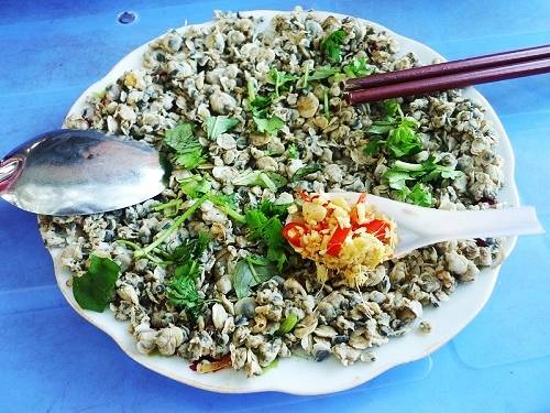 Chắt chắt bánh tráng món ăn dân dã Quảng Bình Chắt chắt bánh tráng món ăn dân dã Quảng Bình