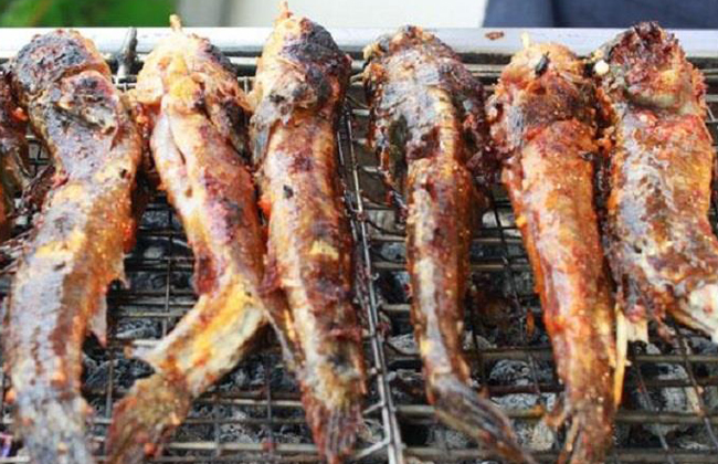 Cá thòi lòi nướng muối ớt - Đặc sản Cà Mau