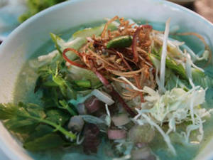 Nom banh chok - Mỳ gạo ẩm thực Campuchia