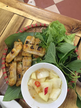 Chả tôm bánh cuốn