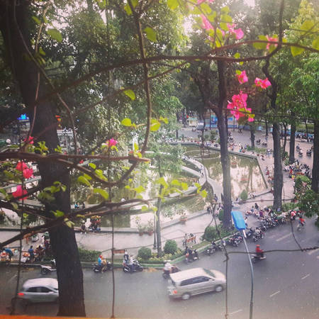 View Hồ Con Rùa từ Lạc Đình House quán cafe view cao Sài Gòn