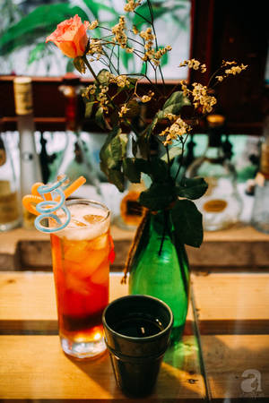 Rặng tre quán cafe trong ngõ 101 Cafe