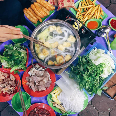Bò nhúng dấm Thái Phiên Hà Nội
