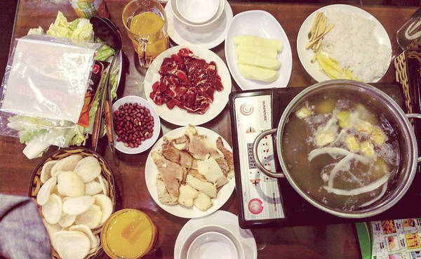 Combo bò nhúng dấm 555 Hà Nội