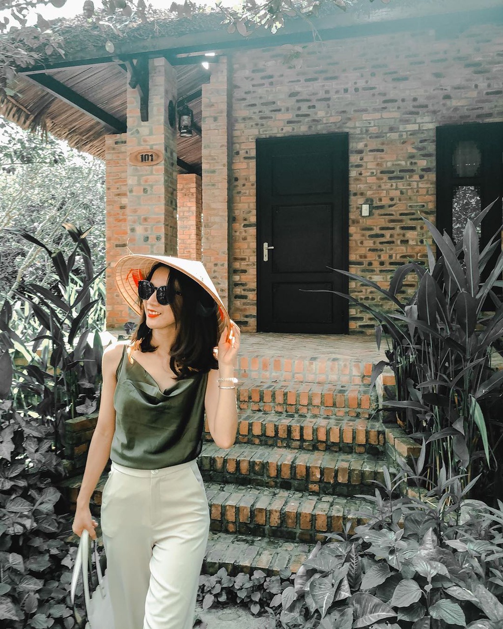 Không gian xanh mát mộc mạc tại resort Huế Ecolodge Lương Quán