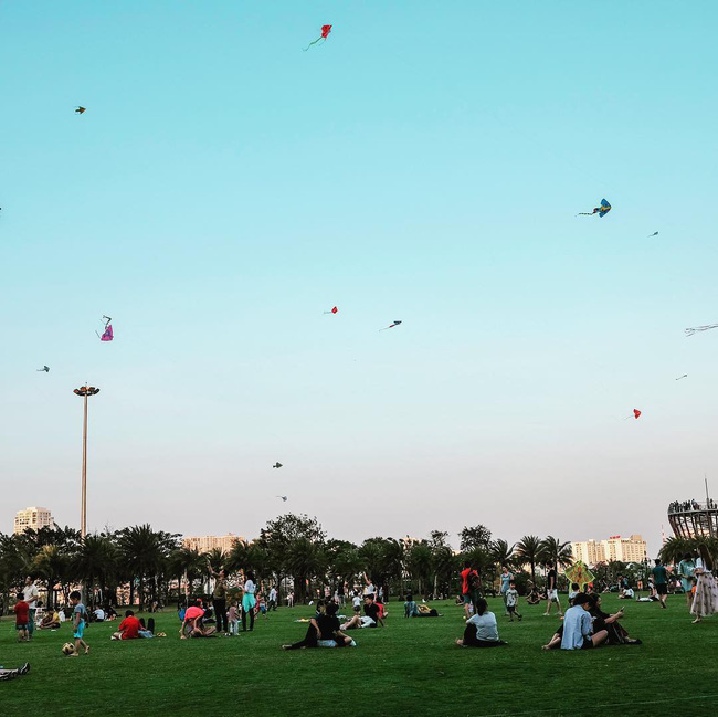 Góc sống ảo tại Vinhomes Central Park