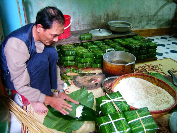 Làng bánh chưng Tranh Khúc làng nghề Hà Nội