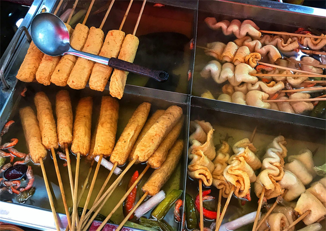 Eomuk chả cá xiên Busan Eomuk chả cá xiên đặc sản ẩm thực Busan