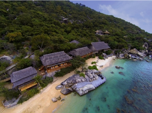 Toàn cảnh thiên nhiên hùng vĩ tại Six Senses Ninh Vân Bay