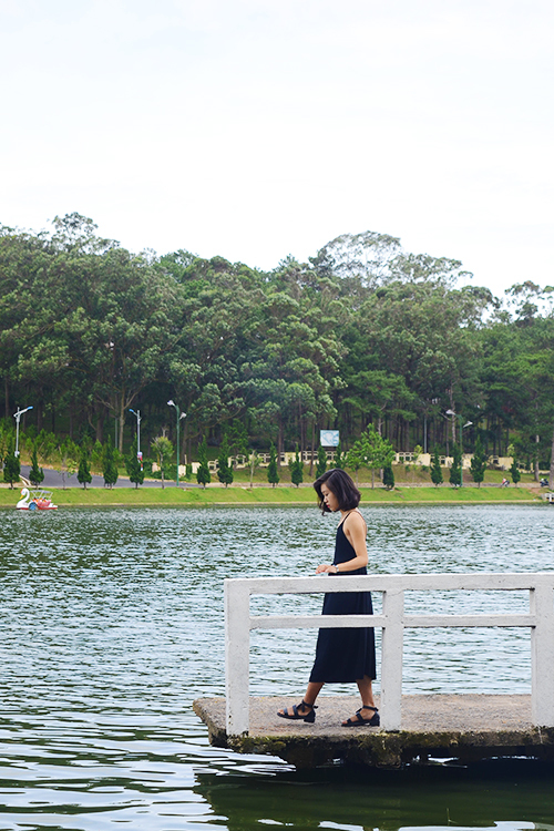 Hồ Xuân Hương  Nằm ngay trung tâm Đà Lạt, hồ Xuân Hương như một biểu tượng của thành phố mà dù đi bất cứ đâu, bạn đều ngang qua. Xung quanh hồ có rừng thông, các bãi cỏ và nhiều vườn hoa. Đến đây, du khách có thể đi dạo bộ hoặc xe ngựa, thưởng thức các món ăn đường phố và đừng quên chụp ảnh lưu niệm tại cầu chữ Y nằm rải rác quanh hồ.