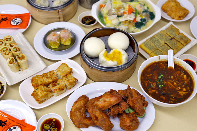 Dimsum Singapore tại các quán bình dân như Swee Chon hay Wen Dao Shi