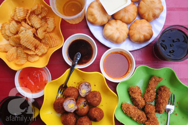 Khoai chiên nem rán tại ẩm thực Cát Linh