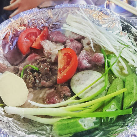 Bò nầm nướng vỉa hè Cát Linh